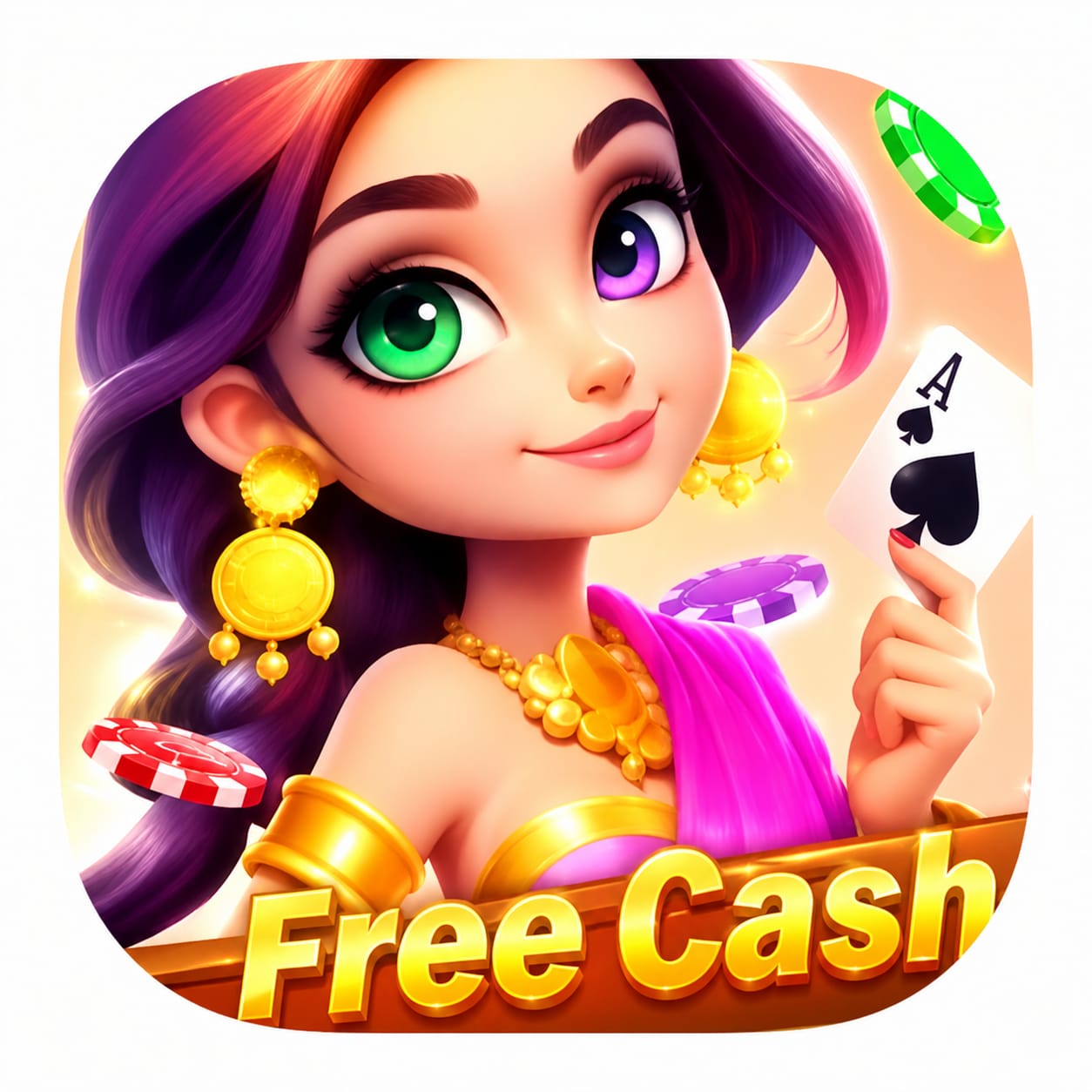 Free Cash themed TPCasino app artwork