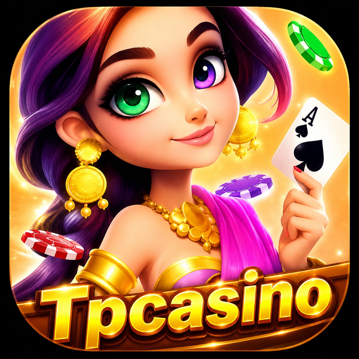 TPCasino logo artwork on a dark background